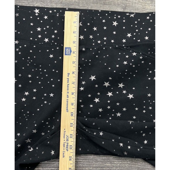 Torrid Pixie Ponte Knit Stretch Pull on Pants Metallic Stars Black Size 3R (3X) - Picture 13 of 16